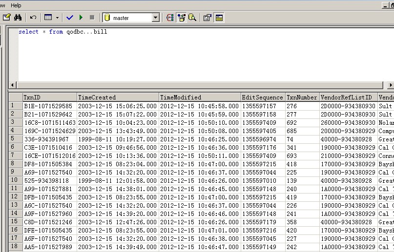 Execute an UPDATE with OPENQUERY query below for the test: The results show the UPDATE succeed.