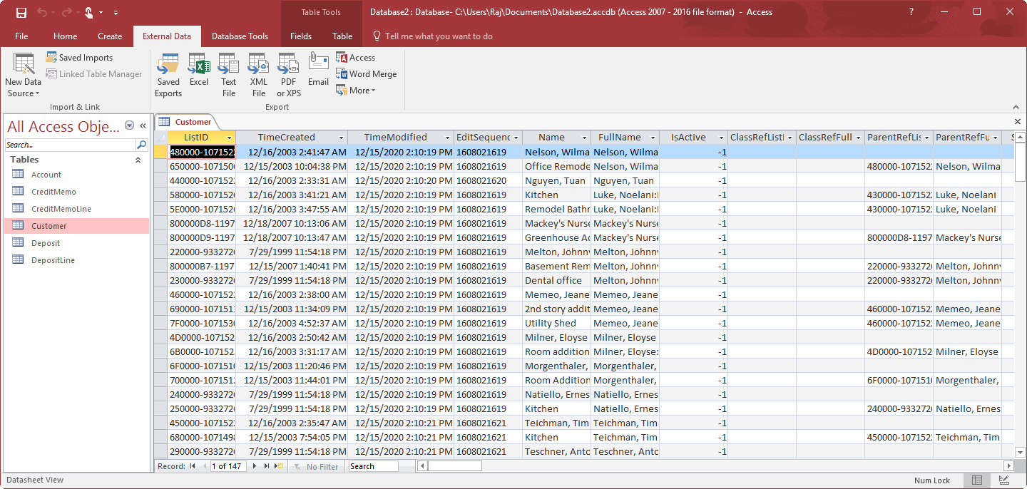 Using QuickBooks Data with Access 2013(Import Tables) 32-bit - Powered ...