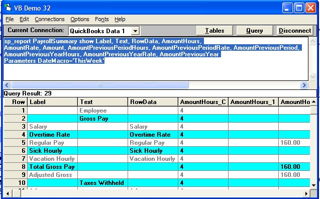Qodbc Desktop How To Run Payroll Summary Report Paycheck