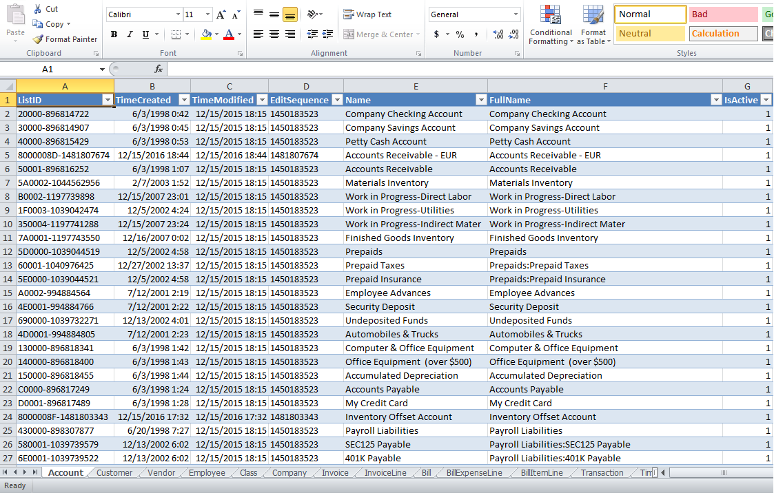 Knowledge Base Excel Template